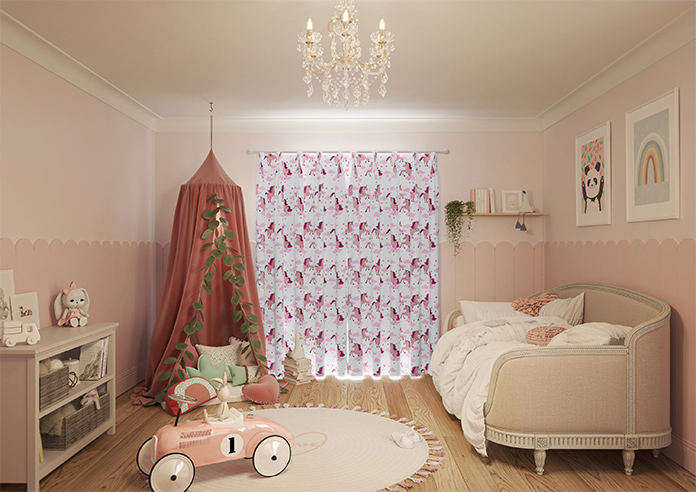 Unicorn Magic, Pink - Made to Measure Curtains - Image 15